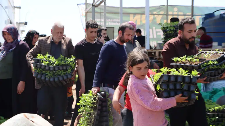 Büyükşehir, 1 Milyon Fide Dağıtarak Üreticiyi Destekledi