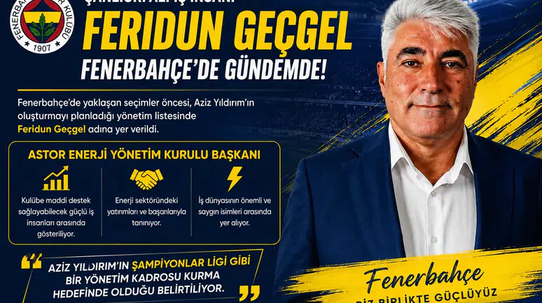 Şanlıurfalı İş İnsanı Feridun Geçgel, Aziz Yıldırım’ın Listesinde Mi?