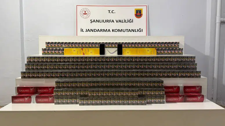 Şanlıurfa’da Kaçak Tütün ve Sigara Operasyonu