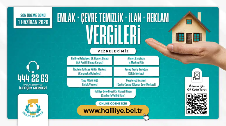 Haliliye Belediyesi Duyurdu: Son Gün 1 Haziran
